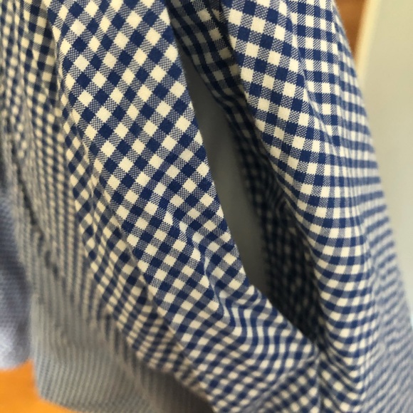 Size 14 blue checkered skirt - Picture 2 of 4